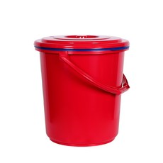 더죤 짤순이 음식물 쓰레기통 30L, 레드