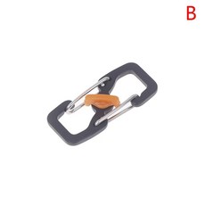 잠금 장치가 있는 알루미늄 스포츠 키체인 하이 퀄리티 D자형 카라비너 캠핑 후크 야외 도구 멀티 컬러, 01 빠른, 02 6