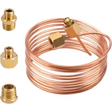 오일 압력 게이지 튜빙 키트 72인치 범용 호환 라인 구리 튜브 및 나사형 황동 부품 세트