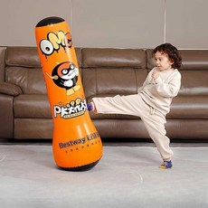 복싱샌드백 에어스탠드 주먹치기 펀치백 공룡 모양 스트레스 해소 완구, 1개, 벨로시랩터(발 펌프 포함)