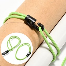 미니 후크형 밴딩 스트랩 끈 26cm, 1개, 그린