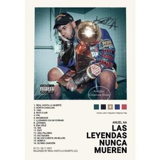 트랙 목록 Anuel AA Real Hasta La Muerte 음악 앨범 표지 포스터 인쇄 캔버스 회화 그림 벽 예술 침실 홈, 02 40x60cm no frame, 02 5