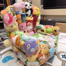긍야네 투명인형쇼파 투명인형소파 소파 인형채우기, 대형 소파 100x90x95cm, 무료 라벨