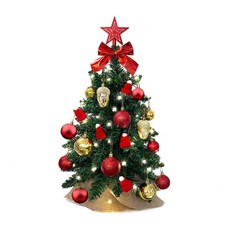 太陽能植絨聖誕樹 LED防水戶外聖誕裝飾 聖誕派對氛圍燈 花園燈 聖誕節日小夜燈 庭院佈置 創意禮物, 綠色, 1個