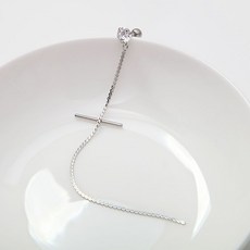 써지컬 큐빅 체인 크로스 롱 피어싱oto8+7GWH