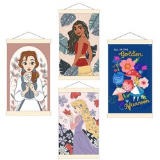 DIY 보석십자수 디즈니 프린세스 행잉 세트 20x30, 1개