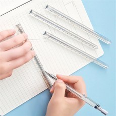 레나셀렉 투명삼각자 15cm 눈금자