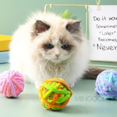 민굿샵 고양이 털실공 펫놀이용품