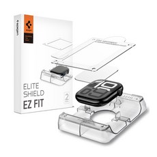 spigen Apple Watch 10 (46mm) EliteShield EZ Fit 快易貼 螢幕保護貼 (2入) 適用於智慧手錶的防刮高清保護膜, 透明, 1個