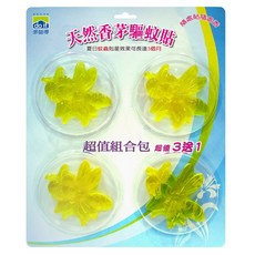 【多益得】驅蚊精油芳香貼 天然香茅驅蚊貼片, 1個, 天然香茅驅蚊貼超值組合包裝/