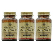 솔가 비타민 D3 5000 IU 소프트젤, 100정, 3개