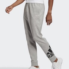 adidas 愛迪達 Logo印花運動褲 灰色