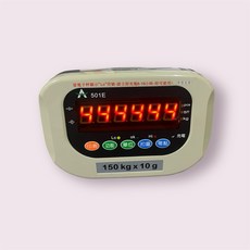 星龍 501E 電子計重台秤 150 kg x 10 g, 黑底紅字顯示器（不含秤台）