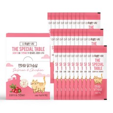 [임박특가] 고양이 간식 더특별한식탁 고양이 스틱 츄르 [유통기한:26년10월17일], 300g, 3개, 연어 닭가슴살