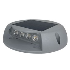 태양광 엘렌 LED 벽등 지중등 겸용 IP65 방수방진 벽조명, 1등, 원형