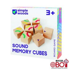 simple woods 方塊沙沙 Sound Memory Cube 兒童益智桌遊, 1個