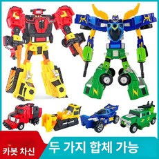 셀렉트하루 변신 자동차 로봇 장난감 합체 조립 어린이 완구, 1개, 마하 가디언 + 워리어 오프너 2-in-1