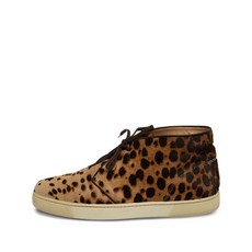 크리스찬 루부탱 중고 레오파드 프린트 스니커즈