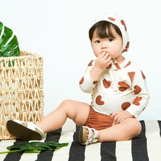 베이비앙 하트브라운 수영장 방수기저귀 물놀이팬티 세트(모자/상의/하의 수영장 기저귀포함), 1개, 소형(S), 세트(상의M+팬티S+수영모)