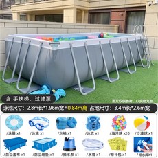 대형튜브 수영장 야외 간이 펜션 튜브 에어 바운스, 2.8m x 1.96m x 0.84m 유럽, 1개