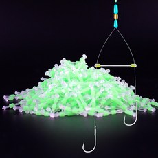 마리수 야광 쌍바늘 벌림 편대 올림 중층 내림 소품 채비 15개