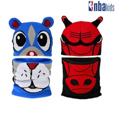 NBA KIDS 자가드 비니 스누드 세트 모자 (K195AP126P)