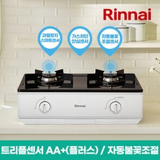 린나이 2구 자동불꽃조절 AA+(플러스) 가스레인지 BTH210W, LNG, 가스선택