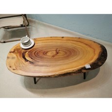 원목 우드 슬랩 테이블 좌식 다다미 와비사비 INS 감성 일본식 인테리어 거실 소형, Z3155 98-47-36.5(6.5T)