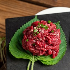 [남도소반] 신선함 그대로 한우투쁠 1++ 한우암소 육회 200g, 1개