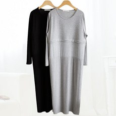 T 긴팔플리츠수유원피스 수유복 임부복원피스 임산부