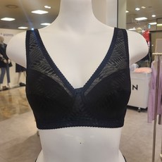 비비안 안입은듯 얇고 가벼운 편안한 부직포 런닝형노와이어 노패드브라 블랙