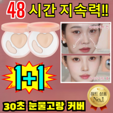 [원톱스타 같은 컬러의 하이디스크] 30초 눈물고랑 커버 더블 컬러 하이라이터 팔레트 얼굴 하이라이트 컨실러 팔레트, [6]내추럴