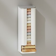 헤븐리 무타공 부착식 속옷 양말 다용도 정리함, 1개, 그레이화이트