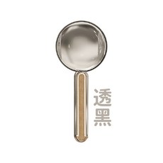 【Aether依鈦】寵物飼料勺 - 透明/透黑 有刻度 自帶夾子, 透黑, 1個