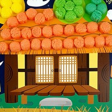 아트콘 꼴라주 만들기 초가집 노인인지활동