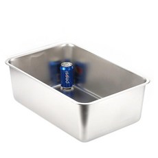 不鏽鋼開放式貓砂盆，寬敞防外濺貓砂盆，易清潔耐用貓便盆, 珮慈星系-不鏽鋼貓砂盆, 1個