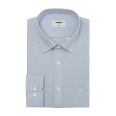 평직 스판 핀 스트라이프 긴소매 일반핏 RPSSG0053BU CTB101 YSA349