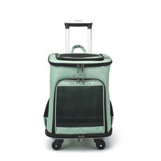 寵物外出拉桿包 寵物推車, 無具體規格, 果綠色(適合狗狗7kg內，貓10kg內)