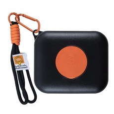 Eraecho 여행용 물티슈 디스펜서 휴대용 및 리필 가능한 티슈 케이스 포켓 박스 자동차 가방용 방수 아기 용기 (블루 옐로우 뚜껑) 149346, 주황색 뚜껑이 있는 블랙