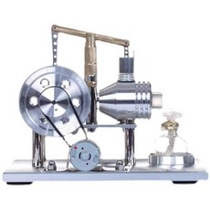 엔진 발전기 증기기관 물리실험 전기 실험 키트 세트 에너지, E. 버건디 K999 밸런스 CNC
