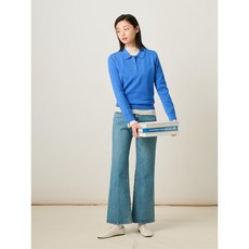 매장정품 빈폴 BEANPOLE LADIES 세미 부츠컷 데님 팬츠 - 블루 250319