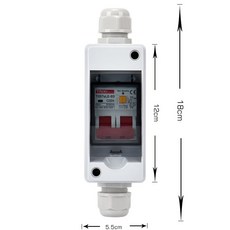 AC 회로 차단기를 가진 전기 배전 상자 IP65 RCBO RCCB 16A 20A 25A 32A 63A 번개 보호 누출, HT2 RCBO
