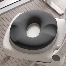 싸쓸 푹신하고 편안한 메모리폼 도넛방석, 스페이스그레이, 1개
