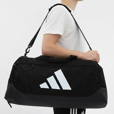 아디다스 더플백 트레이닝 가방 헬스 캠핑 여행 축구 다용도 크로스백 대용량 팀백 짐가방 망치가방, 1개, 블랙