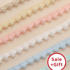 패션스타트 [컬러선택] [1롤] 폼폼 솜방울 블레이드(10Y), 스카이, 1개