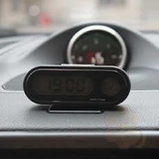 차량용 대쉬보드 온도계 차량시계 자동차디지털시계, 차량용 LED 시계