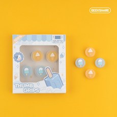 QTR OLED搖桿帽 Switch Lite 蘑菇頭 搖桿套 蘑菇帽 貓肉球 聖誕節 類比套 搖桿保護 類比搖桿 極想, 1個, 夏日冰淇淋_極想品牌半透四入組, 夏日冰淇淋, 極想品牌半透四入組