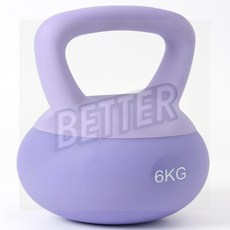 케틀벨 소프트 캐틀벨 6kg 덤벨 아령 커틀벨 스쿼트 웨이트, C 퍼플, 1개