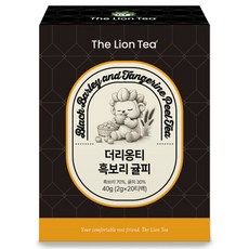 더리옹티 국내산 대용량 무카페인 블랙보리 귤피 진피 티백, 1개, 20개입, 2g