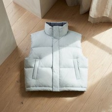 미즈노 여성 크롭 다운 베스트 32YE482106 오리털 보온 방풍 활동성 데일리 운동 CROP DOWN VEST No.1765494